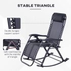 Outsunny összecsukható kerti hintaszék fekete szín AMO-10022