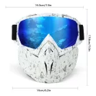 X-Treme Pro Síszemüveg/Snowboard maszk fehér
