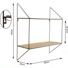 Laxllent fali polc 65x60x23cm FB0068