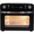 Abossk Air (25L) 1700W Digitális kijelzős légkeveréses sütő + receptkönyv - fekete SH-08