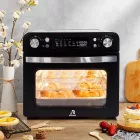 Abossk Air (25L) 1700W Digitális kijelzős légkeveréses sütő + receptkönyv - fekete SH-08