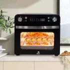 Abossk Air (25L) 1700W Digitális kijelzős légkeveréses sütő + receptkönyv - fekete SH-08