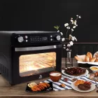 Abossk Air (25L) 1700W Digitális kijelzős légkeveréses sütő + receptkönyv - fekete SH-08