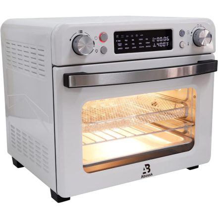 Abossk Air (25L) 1700W Digitális kijelzős légkeveréses sütő + receptkönyv - fehér SH-01