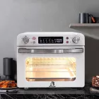 Abossk Air (25L) 1700W Digitális kijelzős légkeveréses sütő + receptkönyv - fehér SH-01
