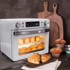 Abossk Air (25L) 1700W Digitális kijelzős légkeveréses sütő + receptkönyv - fehér SH-01