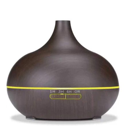 Fa hatású aromaterápiás párologtató (500 ml) - sötét barna CL1306-07