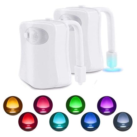 Mozgásérzékelős éjszakai WC világítás - 8 szín NYGNY-11