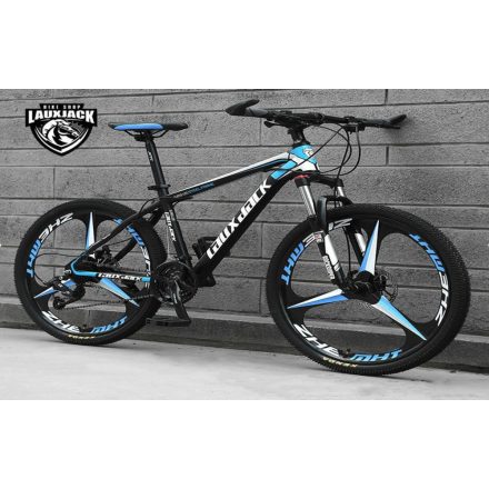 LauxJack Kék-Fekete 3 csillagküllős mountenbike	