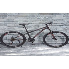   LauxJack Fekete-Szürke mountenbike hagyományos küllős kerékkel SH-118