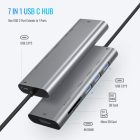 USB C Hub átalakító 7 in 1 Type C Hub - G2 AZ-108