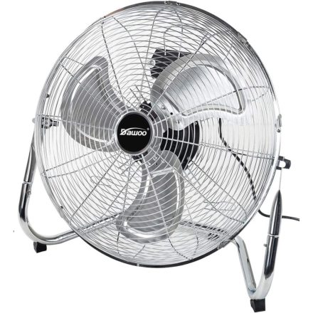 Dawoo 110 wattos padlóventilátor, 45 cm- es lapáttal, króm színben RTZ-9015