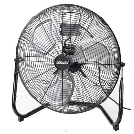 Dawoo 110 wattos padlóventilátor, 50 cm- es lapáttal, fekete RTZ-9014
