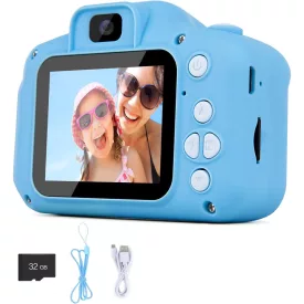   Kék digitális kamera gyerekeknek - 13MP, 4x optikai zoom RTZ-606