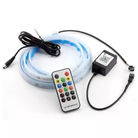   Bluetoothos 180 cm- es autós LED szalag - applikáció+távirányító KNT88-04