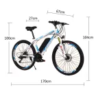 Frike Hybrid Ebike fehér-világos kék 250W 31-61km -es hatótáv BCO-03