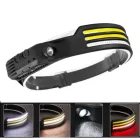 LED-es, mozgásérzékelős fejlámpa 4 fényforrás - COB KM-08