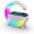 Multimédiás bluetooth Hangszoró, vezeték nélküli töltőpad, ébresző óra ,RGB, LED LÁMPA KOPB-959