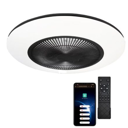 Mennyezeti ventilátoros lámpa távirányítóval Applikációs 36-75W szabályozható HHN-05