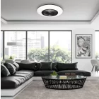 Mennyezeti ventilátoros lámpa távirányítóval Applikációs 36-75W szabályozható HHN-05