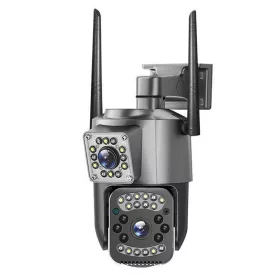   Kettős objektívvel ellátott kültéri biztonsági IP kamera 10X zoommal és éjszakai látással - 2x2 MP  MCA-10232