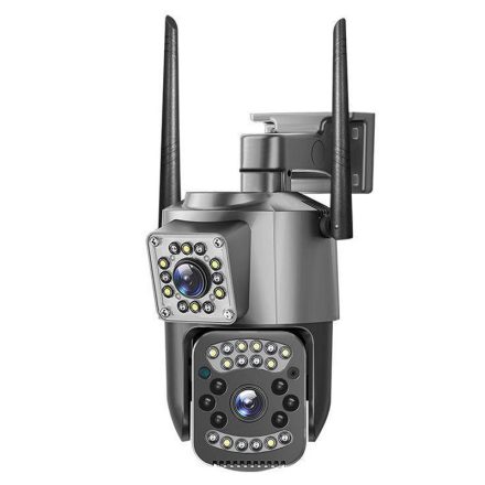 Kettős objektívvel ellátott kültéri biztonsági IP kamera 10X zoommal és éjszakai látással - 2x2 MP  MCA-10232