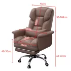 Luxor főnöki szék lábtartóval barna MZS-103