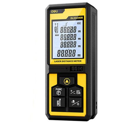 Deli Lézeres távolságmérő maximális mérés: 50 m, DL331040B KOPB-933