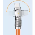 AlphaOne narancssárga 2m-es  Type C típusú kábel KOC-124