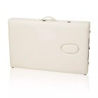 Duo Profi összecsukható,hordozható masszázságy - 2 zónás,favázas,állítható magasságú, fehér FFT-001