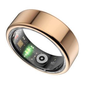    Okos Fitneszgyűrű - arany, 9-es méret,alvásfigyelő, kalóriaszámláló,vérnyomás-és véroxigénmérő MZS-218