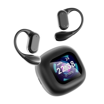 SonicEdge Q18 Kijelzős bluetooth fülhallgató,ANC zajszűréssel,fekete  MZS-334