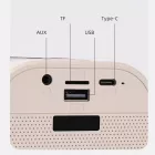 Hordozható RGB Bluetooth karaoke hangszóró 2 vezeték nélküli mikrofonnal
