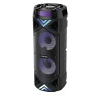 Bluetooth party hangszóró mikrofonnal – erőteljes hangzás, látványos fények