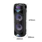 Bluetooth party hangszóró mikrofonnal – erőteljes hangzás, látványos fények