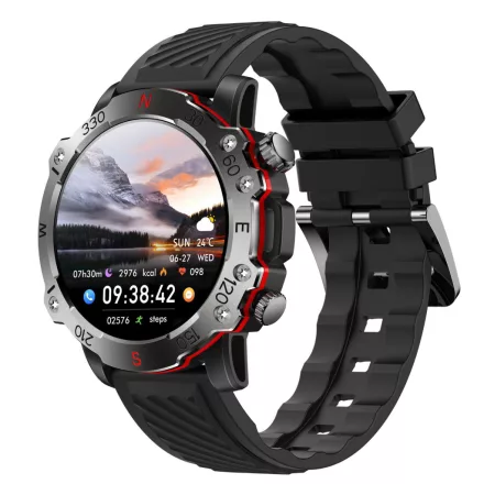 Z21 Max Okosóra – Bluetooth hívás, valós pulzusmérés, sport és okos funkciók - Fekete