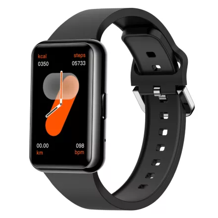 Z23 fekete okosóra 1,57 hüvelykes kijelző, Bluetooth-hívás, pulzusmérő, lépésszámláló