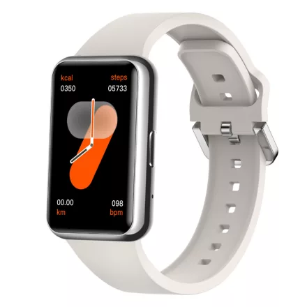 Z23 ezüst okosóra 1,57 hüvelykes kijelző, Bluetooth-hívás, pulzusmérő, lépésszámláló