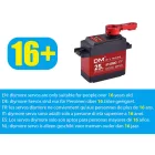 diymore 8125MG digitális szervómotor, 25 kg, 270°, fém hajtómű