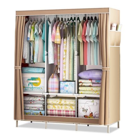 Sorno Mobil gardróbszekrény bézs 125cm*45cm*168cm TT-1017