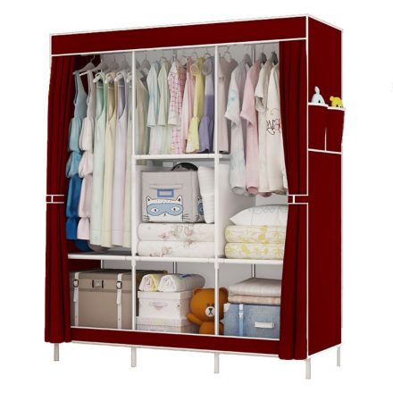 Sorno Mobil gardróbszekrény barna 125cm*45cm*168cm TT-1016