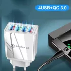4 USB portos hálózati töltő CAIP-33